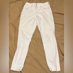 white jeans. No stains,rips or damages. Size 8/29
